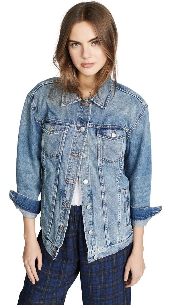 Madewell Oversized Jean Jacket in Capstone