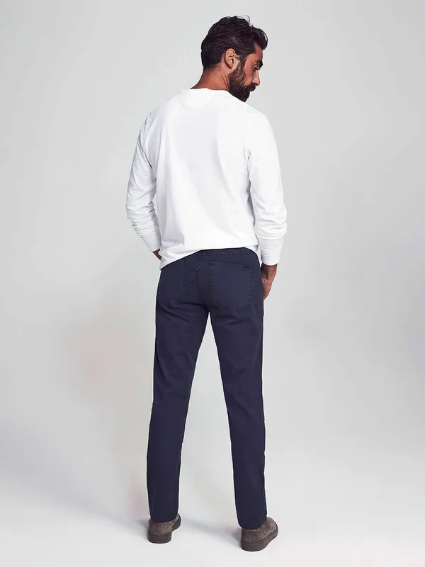Faherty Men's Comfort Twill 5-Pocket 2.0 Pants - Navy - Size 28, Cotton