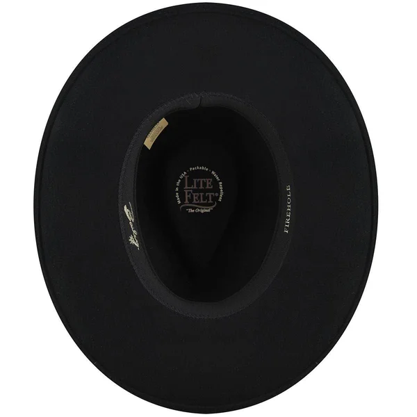 Bailey Firehole Wool LiteFelt Western Hat: Size: L Black