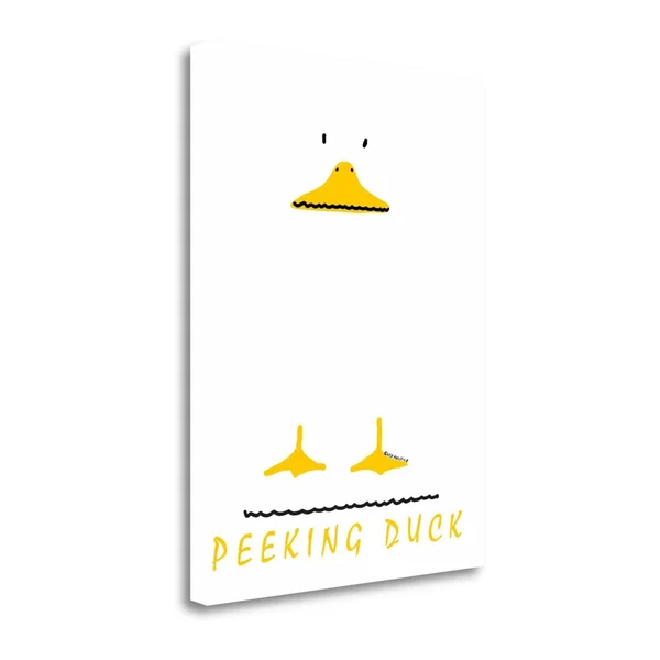 32x22 x 24x22 Peeking Duck by Leo Posillico Fine Art Giclee Print