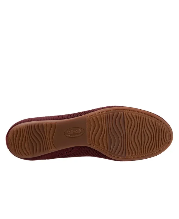SoftWalk Women's Santorini Flat Wide, Color: Navy, Size: 9.5