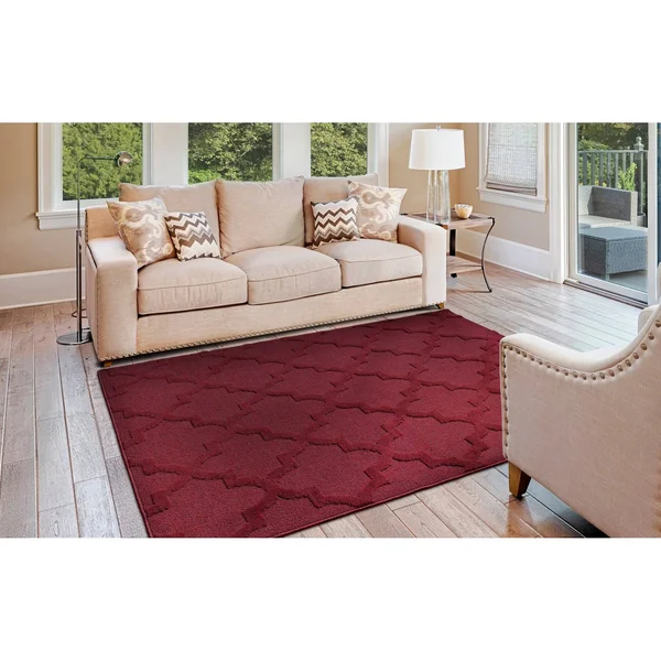 Garland Rug Quatro 6 ft. x 9 ft. Area Rug Cinder Gray