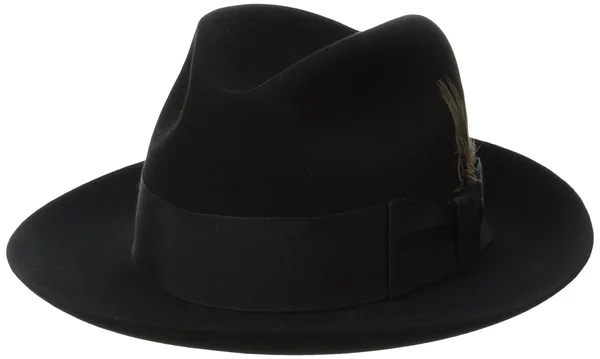 Stetson Temple Fur Felt Fedora Hat - Size: 7, Black