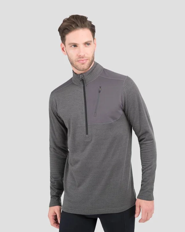 3.0 Men's Ecolator Performance Quarter Zip 2XL - Dark Grey Heather