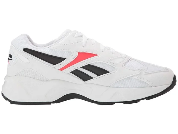 Reebok Aztrek 96 &White Neon Red& Mens Sneakers - Size 9.0