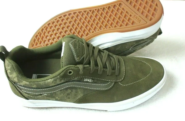 Vans Platoon Kyle Walker Pro Skate Shoes - Military - White