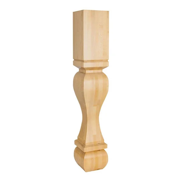 Hardware Resources - P13-ALD - Solid Wood Square Island Post - Alder