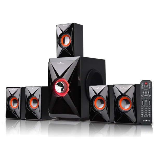 Befree Sound Bfs-420 5.1 Channel Surround Sound Bluetooth Speaker System - Orange