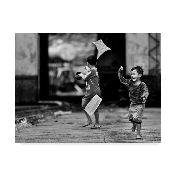 Sebastian Kisworo 'The Kite Runner' Canvas Art, Size: 18 x 24