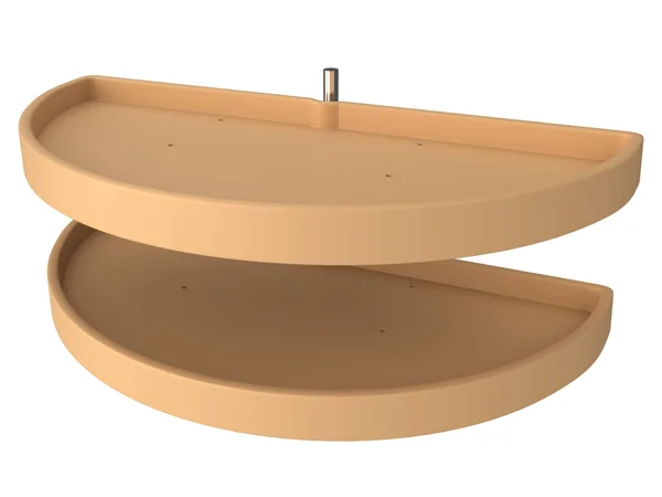 Rev-A-Shelf - 6842-39-15-570 - 39x22 Polymer Half Moon Susan 2-Tier