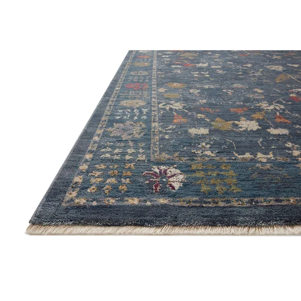 Alexander Home Jewel Boho Distressed Vintage Area Rug - 5& x 7&-10x22 - Denim, Multi