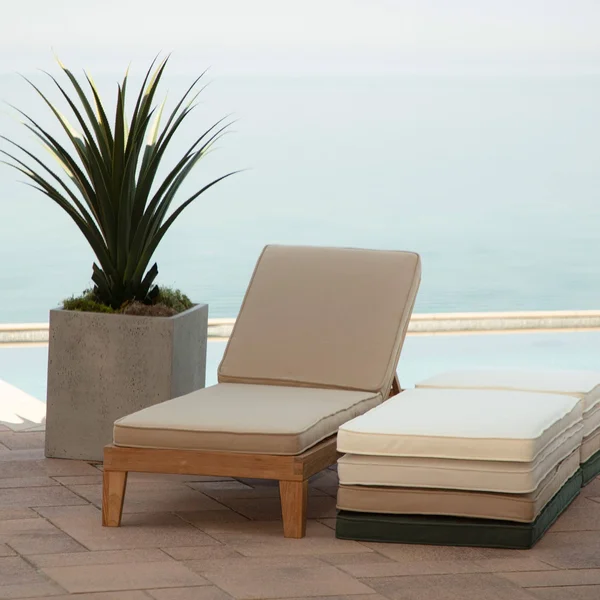 Arden Selections Oasis 80 x 26 in. Outdoor Chaise Cushion - Dark Olive Green