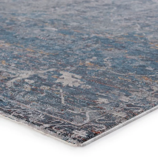 Alderine Floral Blue/ Gray Area Rug - 6'x9'