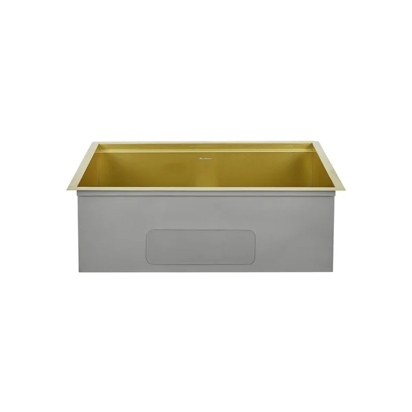 Tourner 30x22 x 19x22 Stainless Steel, Single Basin, Undermount Kitchen Workstation Sink in Gold