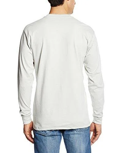 Carhartt Men's Flame-Resistant Force Cotton Long Sleeve Henley (2XL Medium Blue)