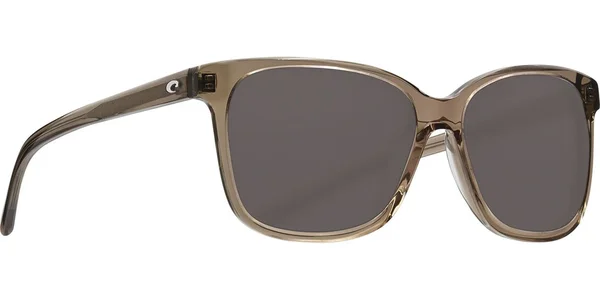 Costa Del Mar May Taupe Crystal Sunglasses, Gray 580G Lens