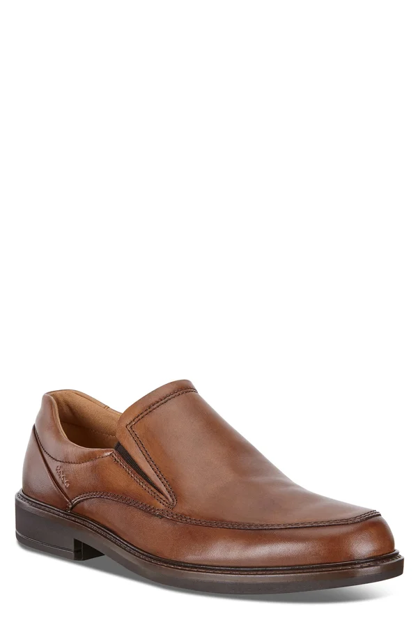 Ecco Men's Holton Apron Toe Slip on Amber, 42