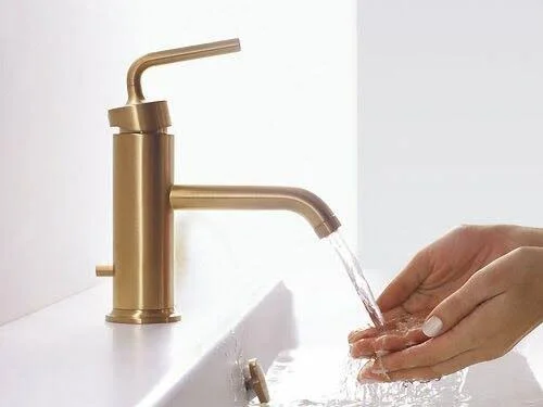 Kohler K-14402-4A-CP Polished Chrome Purist Single Control Bathroom Faucet with Straight Lever Handle
