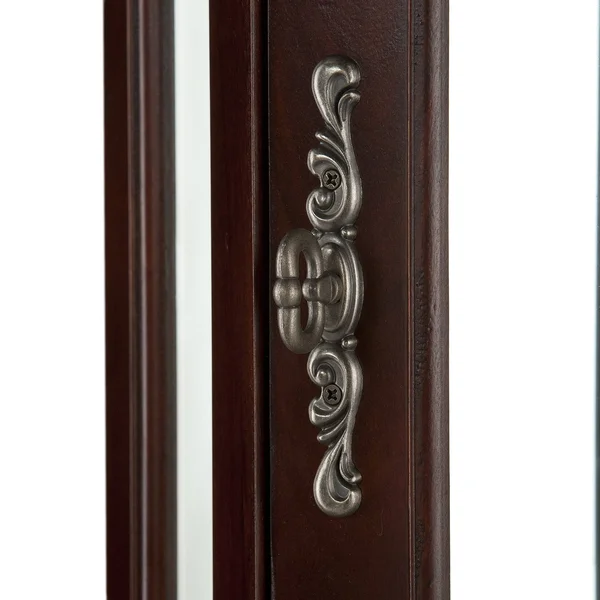 Mccoy Mahogany Lighted Display Corner Curio Cabinet