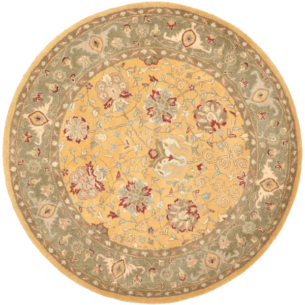 Safavieh Antiquity Green/Brown Area Rug; 5& x 8&
