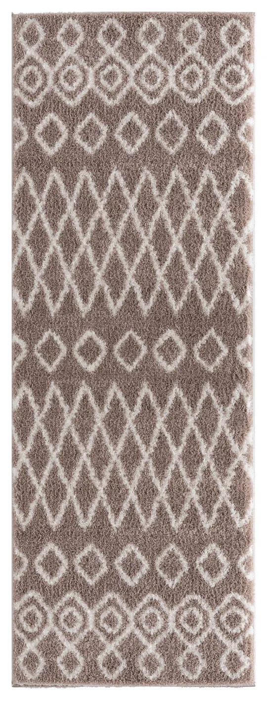 23x22 x 36x22 Beige Microfiber Polyester Accent Rug