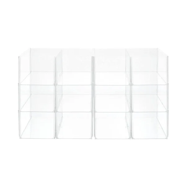 Case of 6 Premium Stacking Shoe Bins Clear, The Container Store