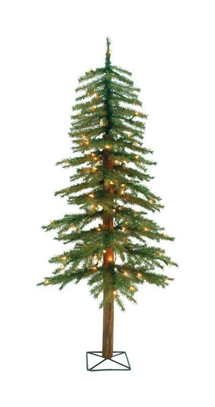 Holiday Bright Lights ALP-GR-4CL Prelit Alpine Tree - 4'