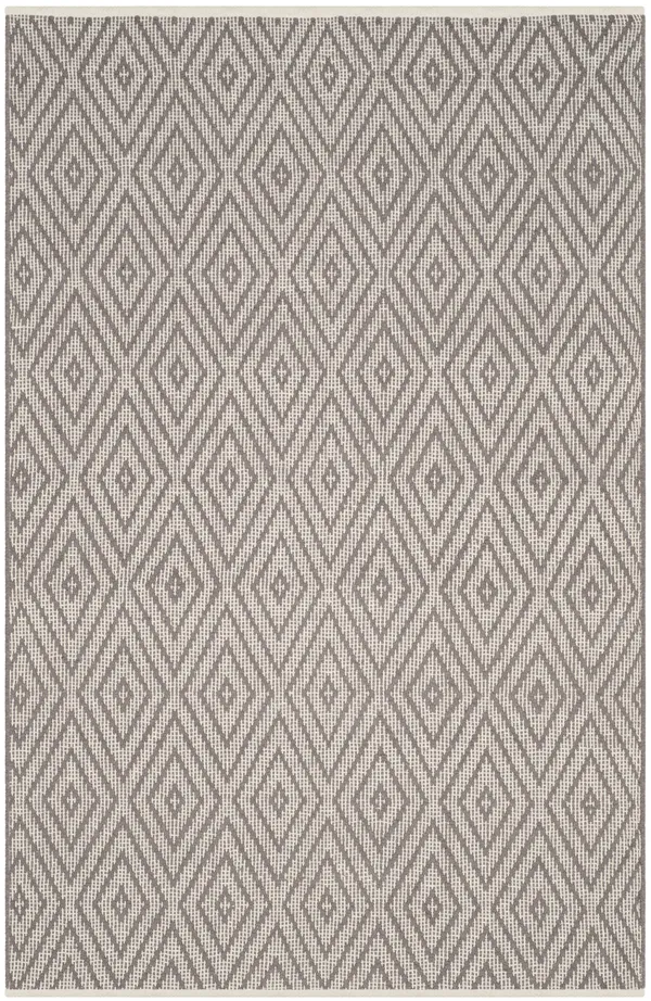 Safavieh Montauk MTK811A 6&0x22 x 6&0x22 Square Grey - Ivory Area Rug