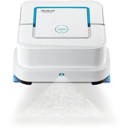 iRobot Braava Jet 240 Superior Robot Mop - App Enabled - Precision Jet Spray, Vibrating Cleaning Head, Wet and Damp Mopping, Dry
