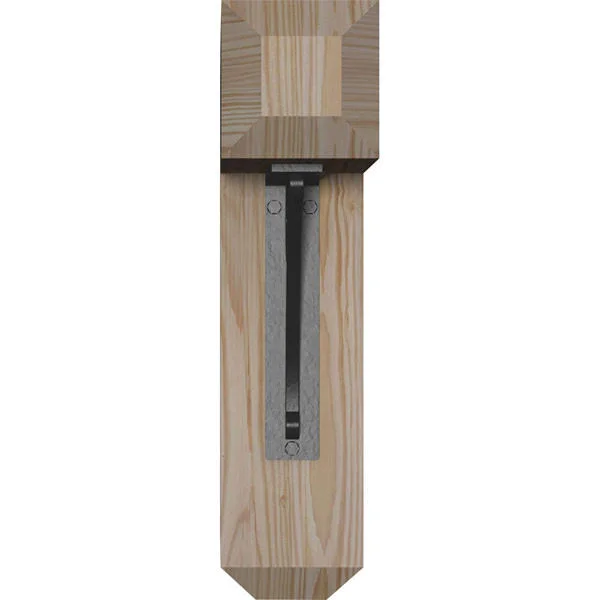 3 1/2 inchw x 13 1/2 inchd x 16 inchh Crawley Craftsman Ironcrest Smooth BRACKET, Douglas Fir (1 1/2 inchw x 5 1/2 inchd x 8 inc