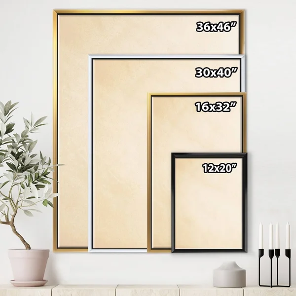 Designart 36x22 x 46x22 Abstract Neutral II Fabric Canvas Wall Art in Black - FL30325-34-44-GD
