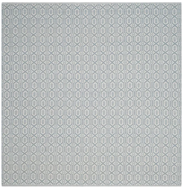 Safavieh Montauk Ivory/Blue 6 ft. x 6 ft. Square Area Rug