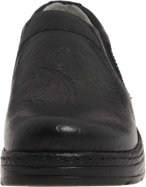 Klogs Naples Black Tooled