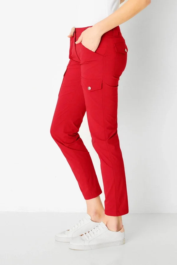 Anatomie Kate Cargo Slim Fit Red Small - Red