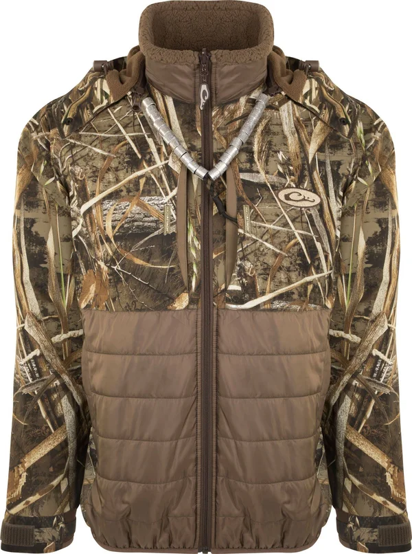 Drake LST Guardian Flex Double Down Eqwader Full Zip with Hood Jacket