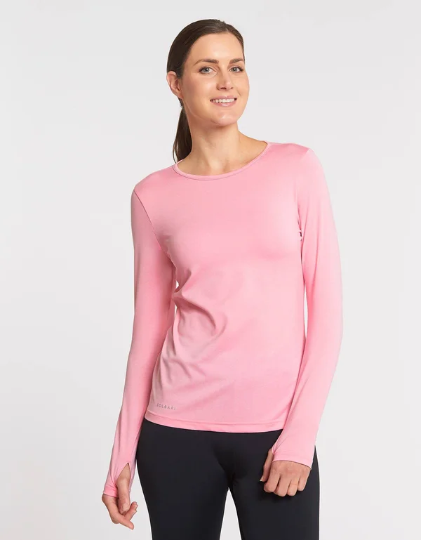 Sun Protective Long Sleeve T-Shirt for Women UPF 50+, UV Protection White