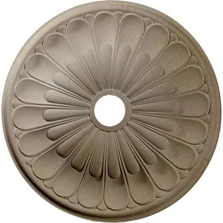 26 3/4x22OD x 3 5/8x22ID x 1 3/8x22P Elsinore Ceiling Medallion (Fits Canopies Up to 3 5/8x22), Hand-Painted Flash Copper