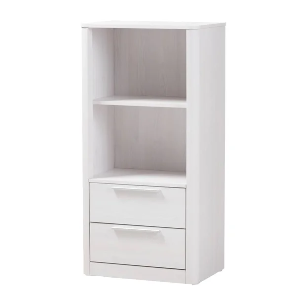Baxton Studio Kaan 2-Shelf Bookcase - Whitewash