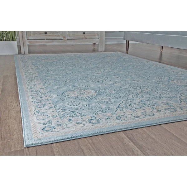Rugs America Laurel Garden Gray 5 ft. x 7 ft. Area Rug