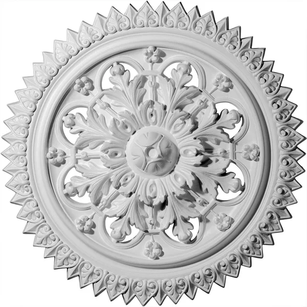 21 5/8 inchod x 2 1/2 inchp York Ceiling Medallion (Fits Canopies Up to 3 5/8 inch) - Hand-Painted Hickory