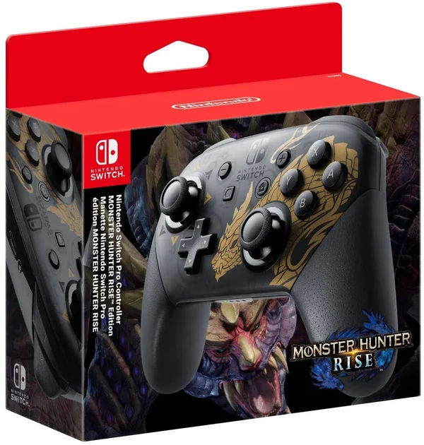 Nintendo Switch Pro Controller - Monster Hunter Rise Edition