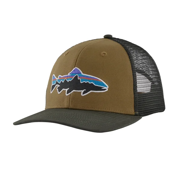 Patagonia Fitz Roy Trout Trucker Hat Mulch Brown, Avidmax