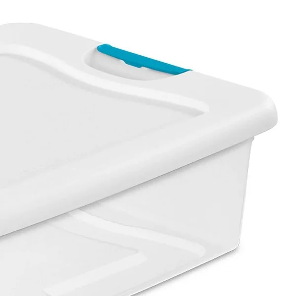 Sterilite 32 qt. Clear Stackable Latching Storage Box Container (30-Pack)