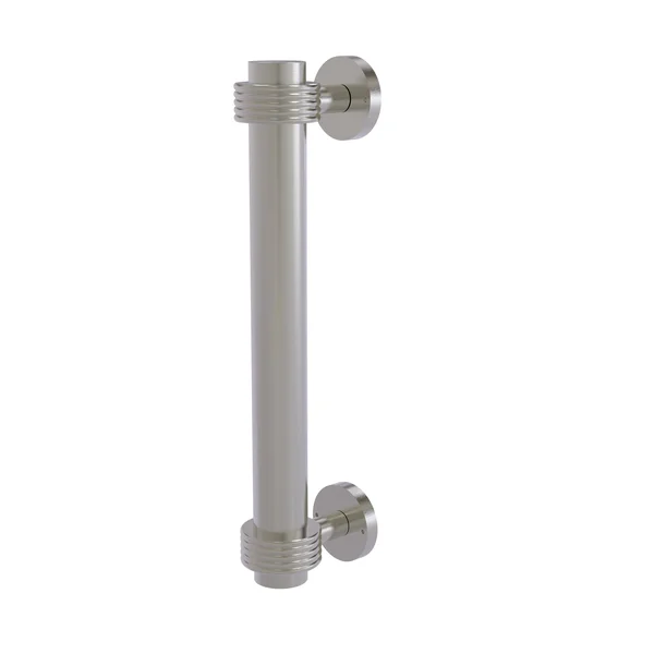 Allied Brass 402g 8 inch Groovy Accents Door Pull, Satin Nickel