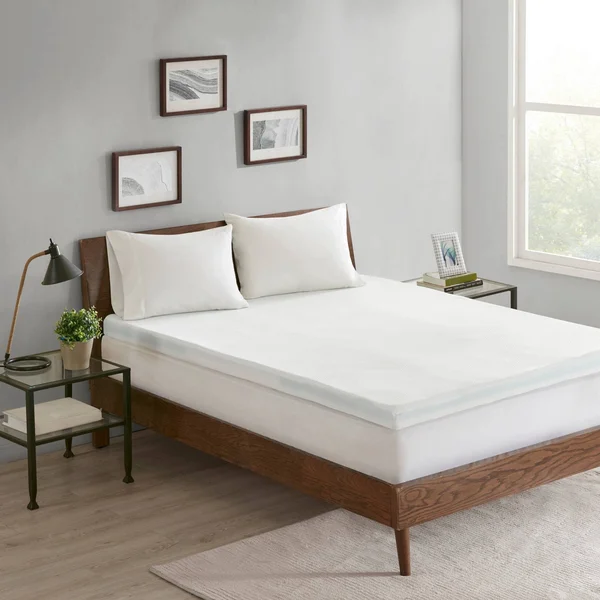 Sleep Philosophy 3-Zone 3x22 Memory Foam Topper with Removable Cover Full