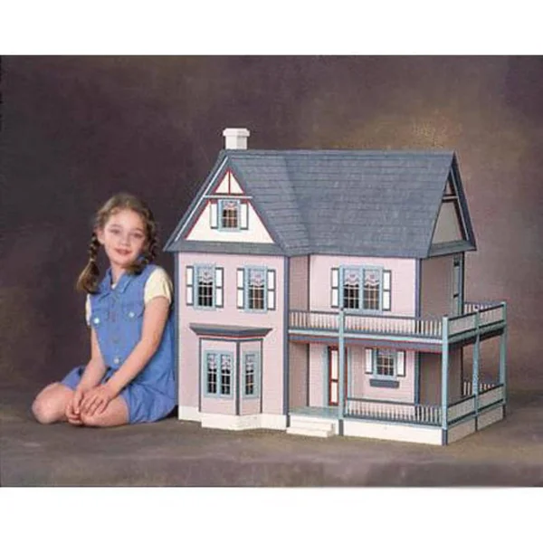 Real Good Toys Victoria&s Farmhouse Dollhouse Kit - 1 inch Scale
