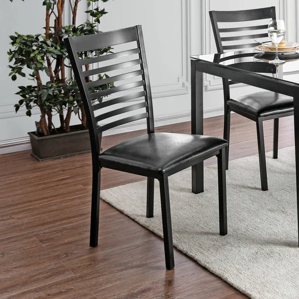 Furniture of America Lova Contemporary Side Chairs Set of 2 (White)