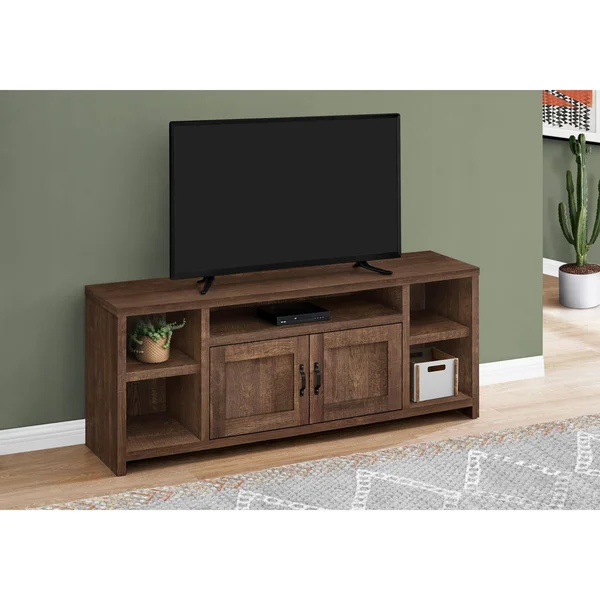 Monarch TV Stand - 60x22L - Brown Reclaimed Wood-Look