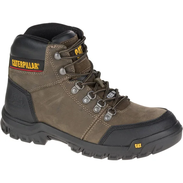 Caterpillar Men's Outline Steel Toe Work Boot - 8.5-M Dark Gull Grey