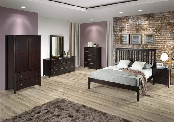 Camaflexi Shaker Style 5 Drawer Chest - Cappuccino Finish